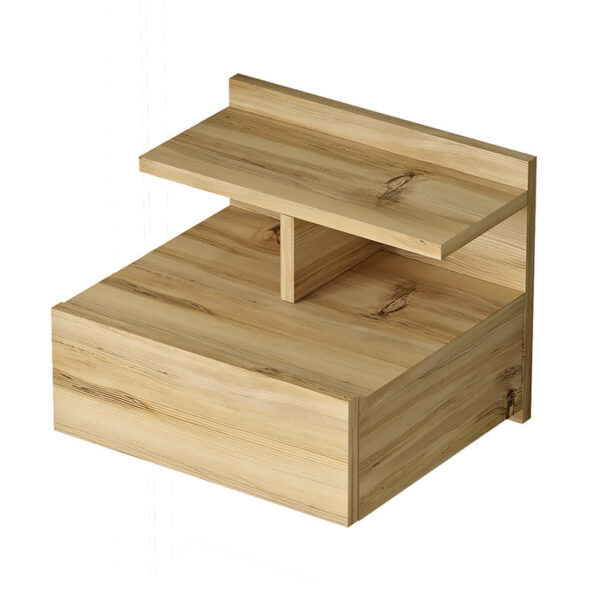 Κομοδίνο Discover pakoworld επιτοίχιο sonoma 40x35.5x32εκ - 176-000120