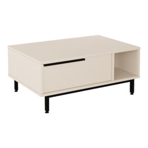 Τραπέζι σαλονιού Frixton pakoworld σε cappuccino απόχρωση 90x60x37.5εκ - 176-000234