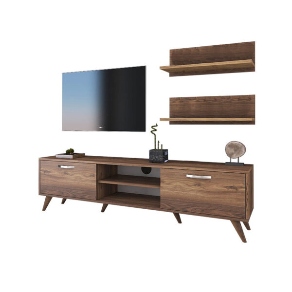 Σύνθετο σαλονιού Jasmine pakoworld καρυδί 180x35x48.5εκ - 182-000025