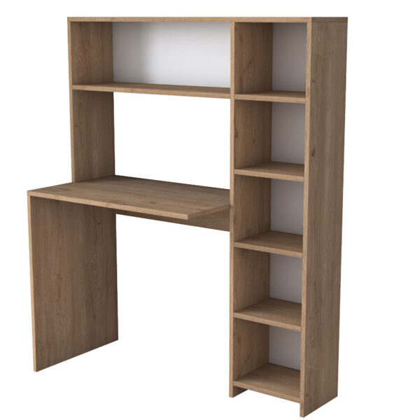 Γραφείο με βιβλιοθήκη Janson pakoworld sonoma 113x40x142εκ - 182-000068