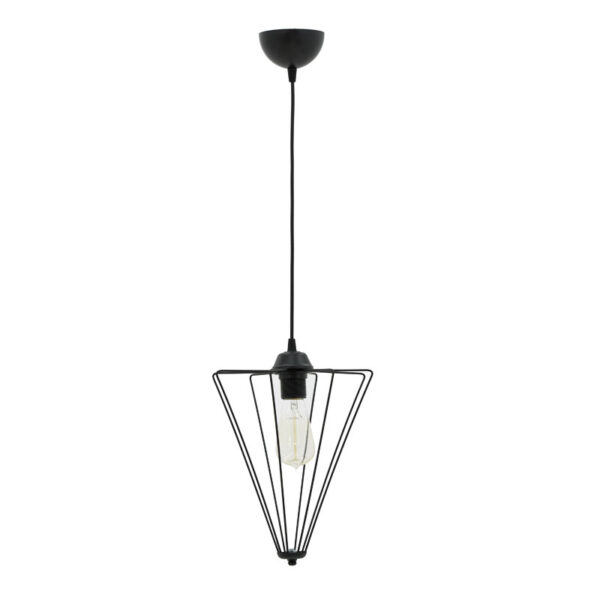 Φωτιστικό οροφής μονόφωτο Saway pakoworld E27 μαύρο 30x30x80εκ - 193-000058