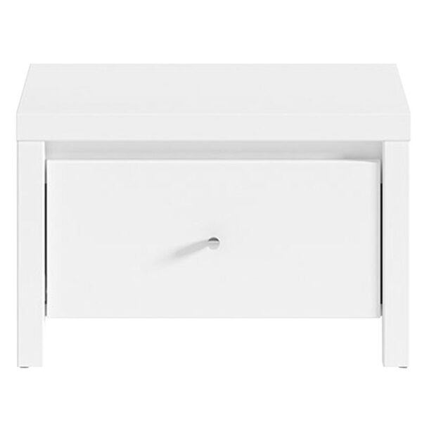Κομοδίνο Fansi pakoworld λευκό 51x40.5x33.5εκ - 195-000019