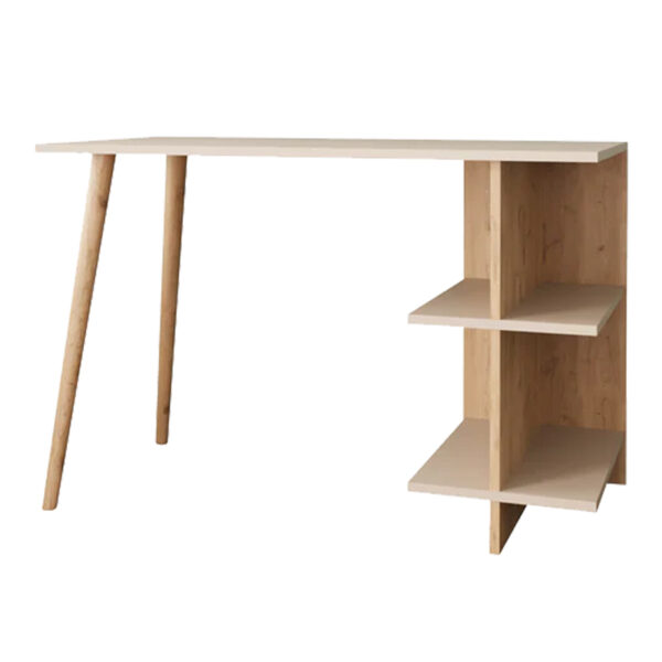 Γραφείο εργασίας Volet pakoworld σε oak- sandstone απόχρωση 114x56x76εκ - 197-000275