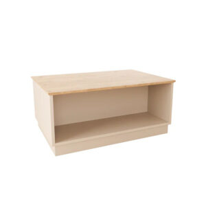 Τραπέζι Monik pakoworld σε oak-ανοιχτό γκρι απόχρωση 90x56x40εκ - 197-000313