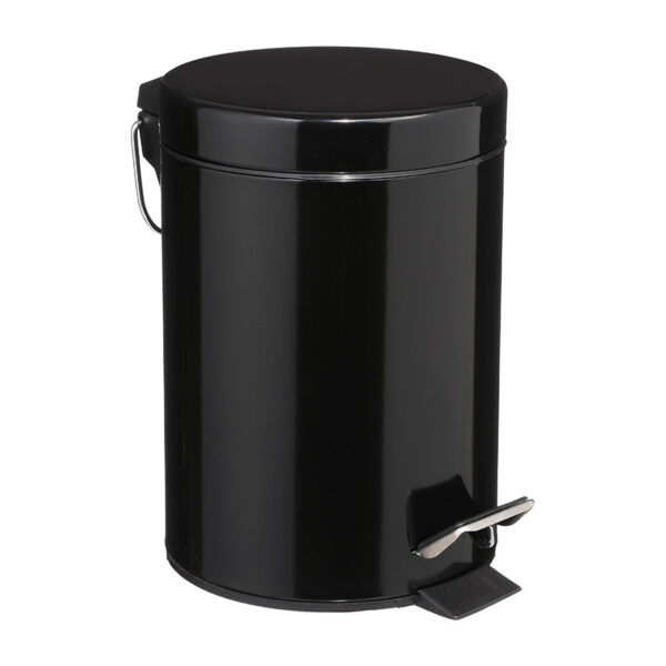 Κάδος απορριμμάτων 3L Dustbin pakoworld μέταλλο-pp μαύρο - 199-000117
