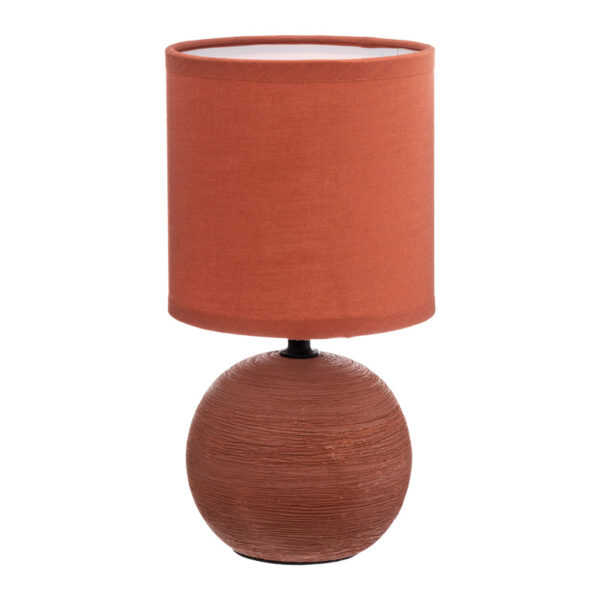 Επιτραπέζιο φωτιστικό PWL-1210 pakoworld Ε14 κεραμικό σε terracotta απόχρωση Φ13x25εκ - 199-000591