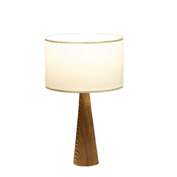 Επιτραπέζιο φωτιστικό Kalito pakoworld ivory-καφέ Φ24x45εκ - 202-000112