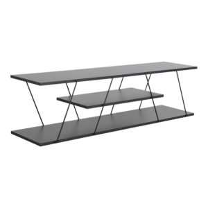 Έπιπλο τηλεόρασης Tars pakoworld ανθρακί-μαύρο 120x30x33εκ - 225-000030