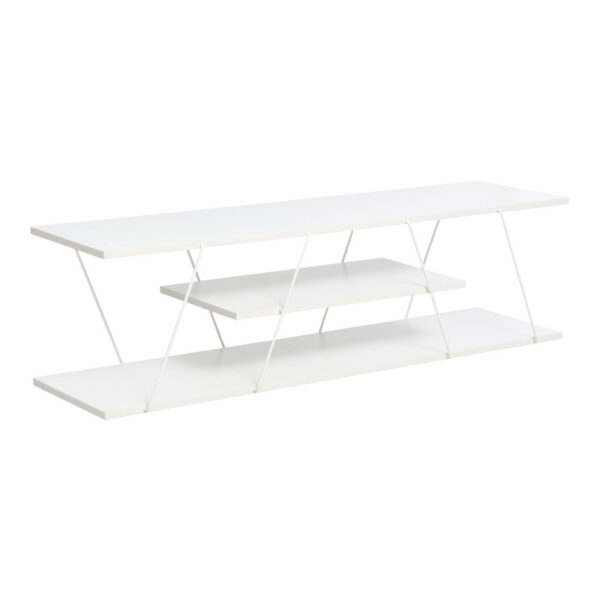 Έπιπλο τηλεόρασης Tars pakoworld λευκό 120x30x33εκ - 225-000031