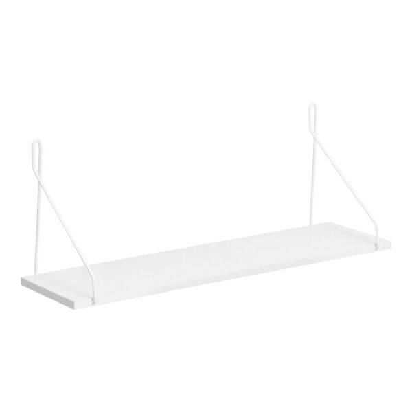 Ραφιέρα τοίχου Tars pakoworld λευκό 72x20x27εκ - 225-000037