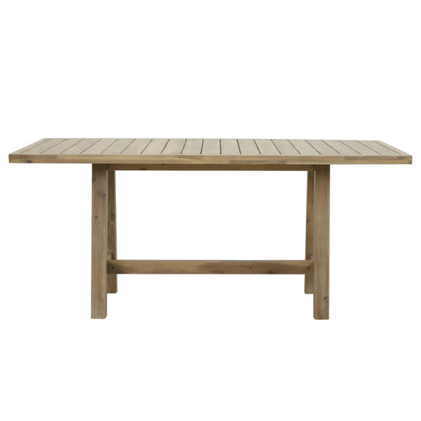 Τραπέζι Malibu pakoworld μασίφ ξύλο ακακίας 170x90x75.5εκ - 228-000006