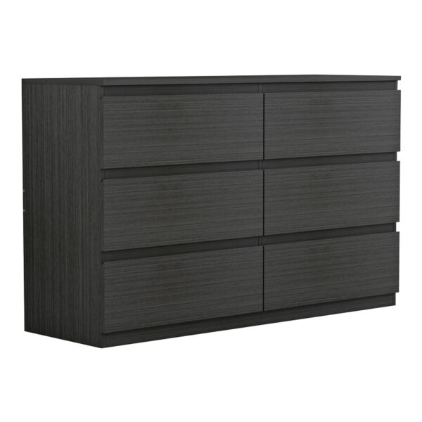 Συρταριέρα Cindy pakoworld 6 συρταριών wenge 120x40x75εκ - 230-000024