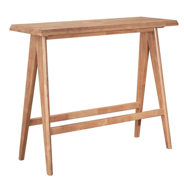 Τραπέζι Bar Winslow pakoworld ξύλο rubberwood ανοικτό καρυδί 120x45x100εκ - 247-000006