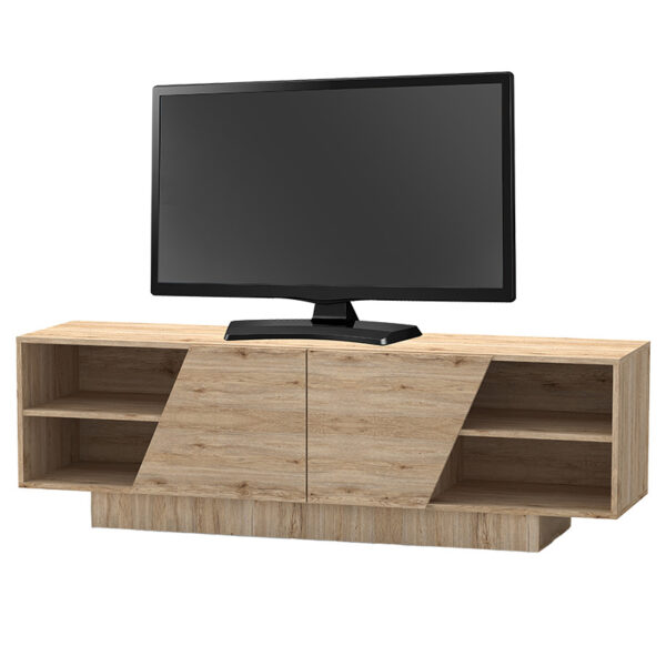 Έπιπλο τηλεόρασης Stevie pakoworld sonoma 160x40x50εκ - 248-000004