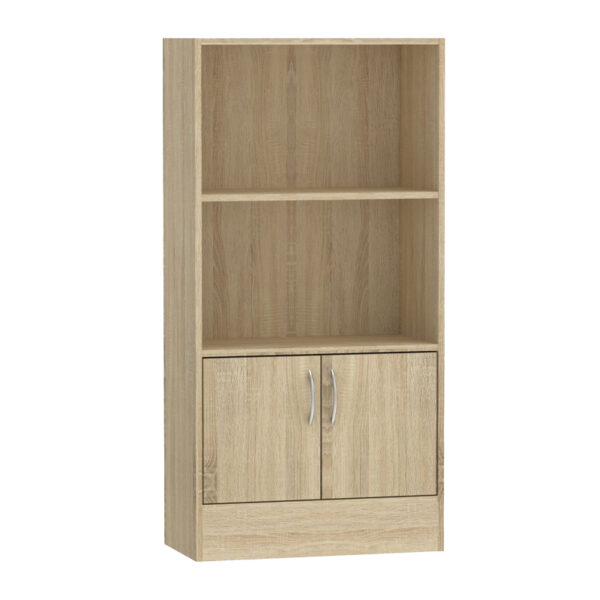 Βιβλιοθήκη Negan pakoworld sonoma μελαμίνης 60x30x120εκ - 248-000017