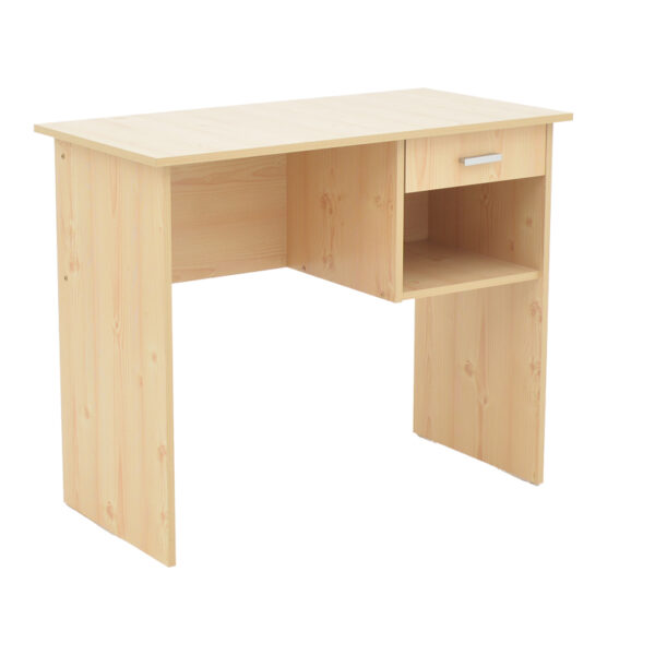 Γραφείο εργασίας με συρτάρι Michael pakoworld φυσικό 88x45x72εκ - 249-000013