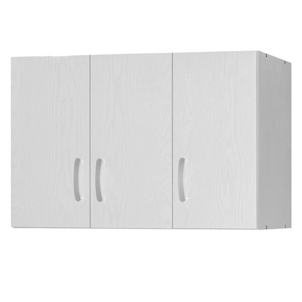 Πατάρι ντουλάπας Zelia pakoworld τρίφυλλο λευκό 90x42x60εκ - 249-000040
