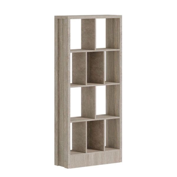 Βιβλιοθήκη Dividre pakoworld sonoma oak μελαμίνης 80x30x181εκ - 249-000049