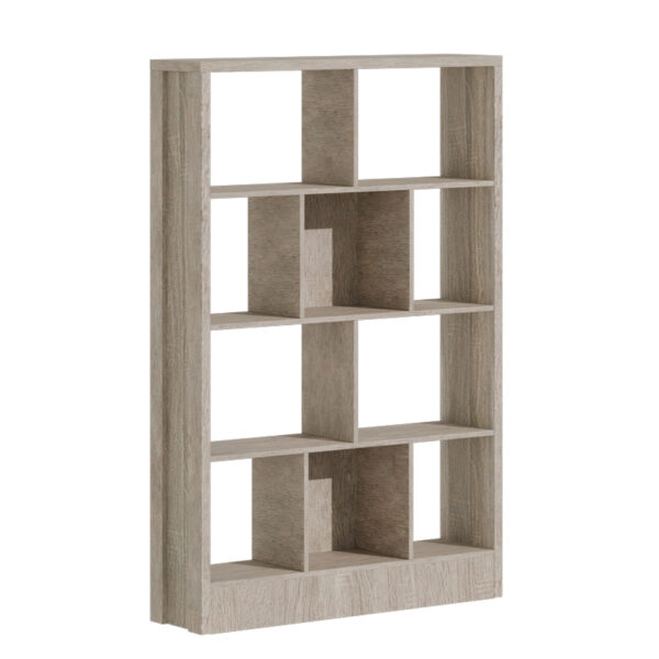 Βιβλιοθήκη Dividre pakoworld sonoma oak μελαμίνης 120x30x181εκ - 249-000050