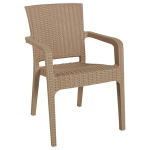 Πολυθρόνα Halcyon pakoworld PP cappucino - 253-000012