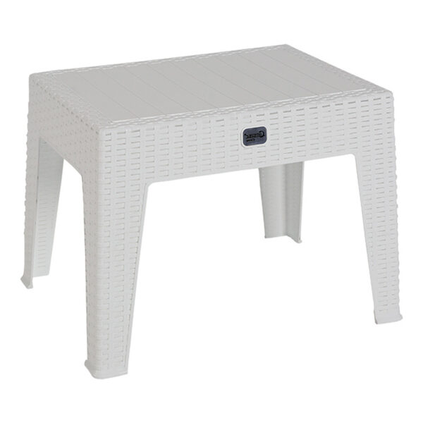 Τραπέζι Cosmic pakoworld PP λευκό 55x40x43.5εκ - 253-000033