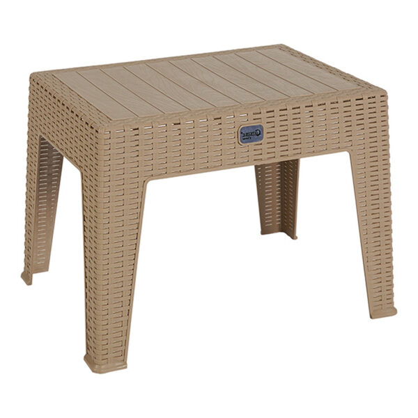 Τραπέζι Cosmic pakoworld PP cappucino 55x40x43.5εκ - 253-000034