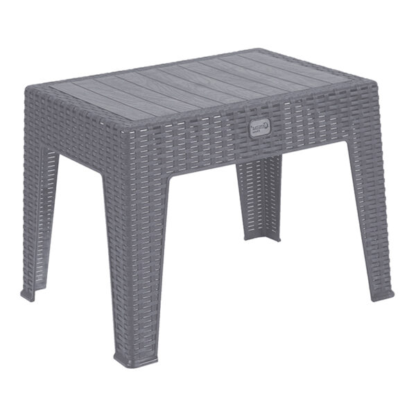 Τραπέζι Cosmic pakoworld PP ανθρακί 55x40x43.5εκ - 253-000035