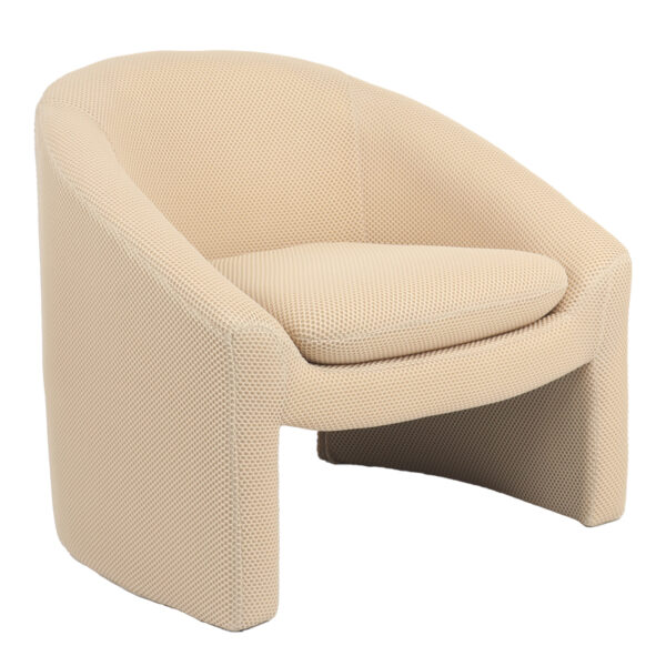Πολυθρόνα Mordak pakoworld μπεζ ύφασμα 82x72x74εκ - 255-000068