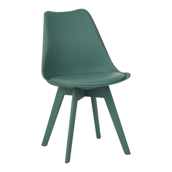 Καρέκλα Gaston I pakoworld PP-PU σε μέντα απόχρωση 48.5x53.5x81.5εκ - 271-000039