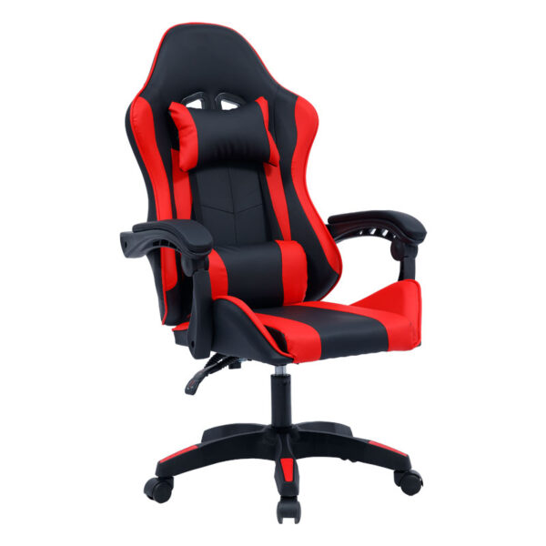 Καρέκλα γραφείου gaming William pakoworld PU μαύρο-κόκκινο - 275-000012