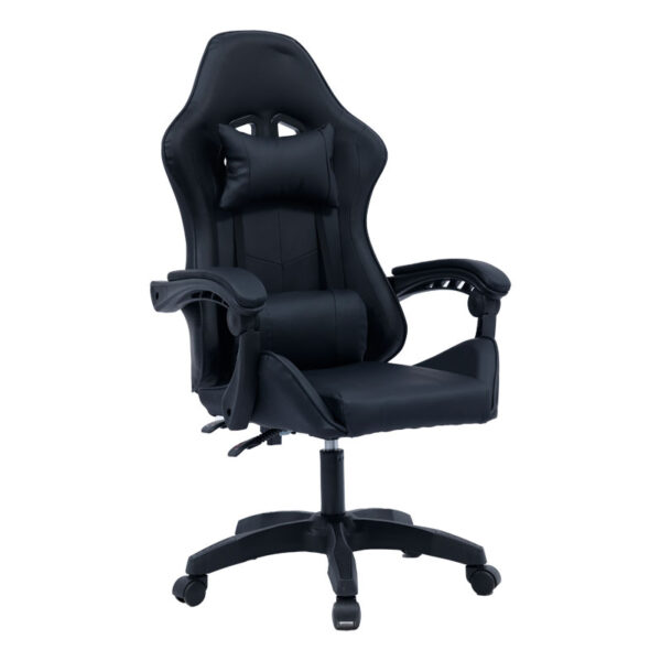 Καρέκλα γραφείου gaming William pakoworld PU μαύρο - 275-000013