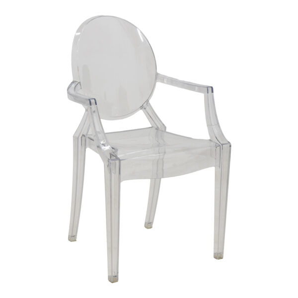 Καρέκλα Narova pakoworld PC διάφανο 43x48x92εκ - 292-000017