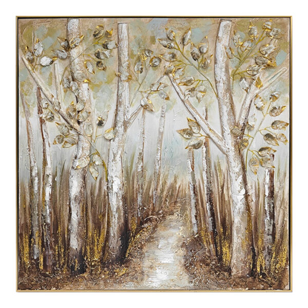 Πίνακας σε καμβά Leambre II Inart 102x4.5x102εκ - 296-000040