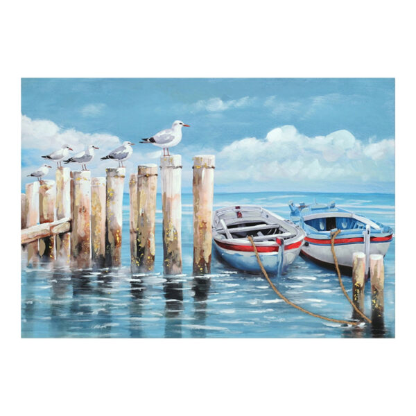 Πίνακας σε καμβά Port Inart 100x3x70εκ - 296-000051