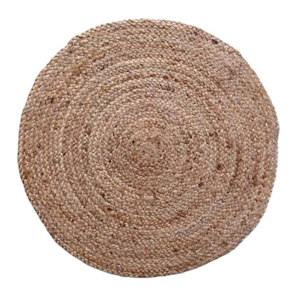 Χαλί Solon Inart μπεζ γιούτα 120x120x1εκ - 302-000016