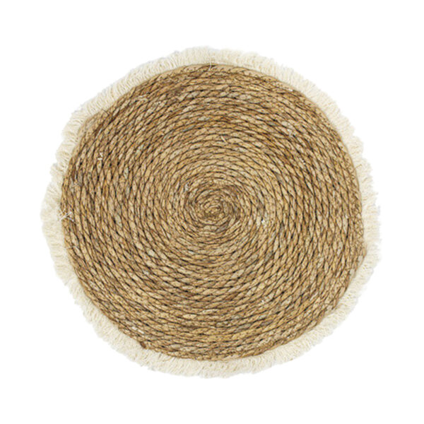 Χαλί Derzie Inart φυσικό σχοινί Φ120x2εκ - 313-000019
