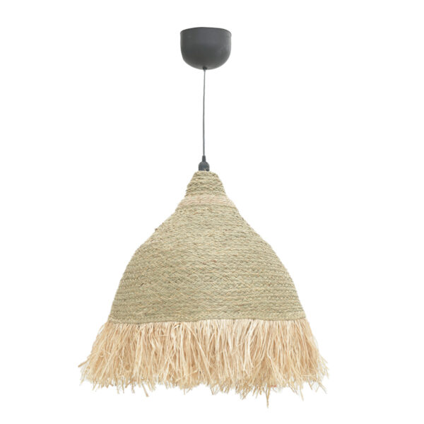 Φωτιστικό οροφής Boher Inart seagrass σε φυσική απόχρωση Φ60x99εκ - 313-000027