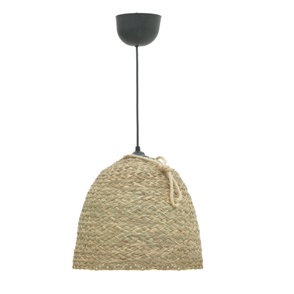 Φωτιστικό οροφής Lamper Inart ψάθινο φυσικό Φ30x82εκ - 313-000032