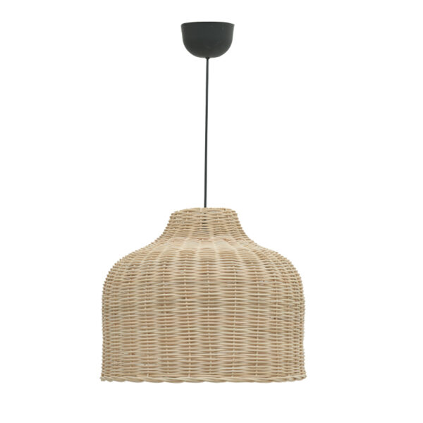 Φωτιστικό οροφής Ziquel Inart rattan σε φυσική απόχρωση Φ42x89εκ - 313-000034