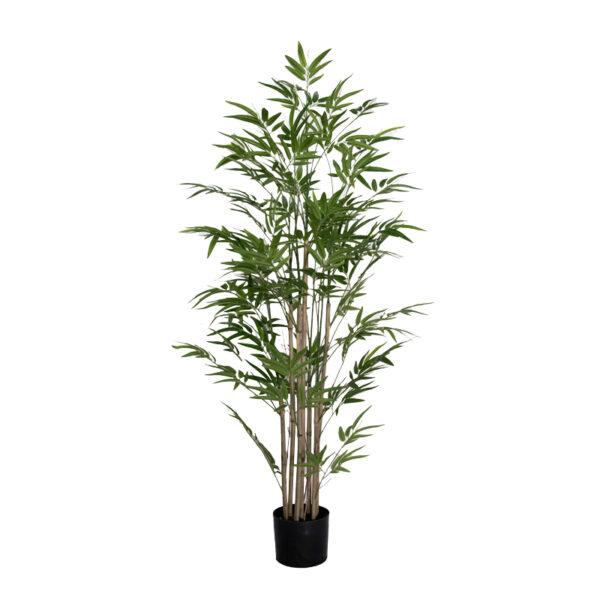 Διακοσμητικό φυτό Bamboo I σε γλάστρα Inart πράσινο pp Υ150εκ - 316-000019