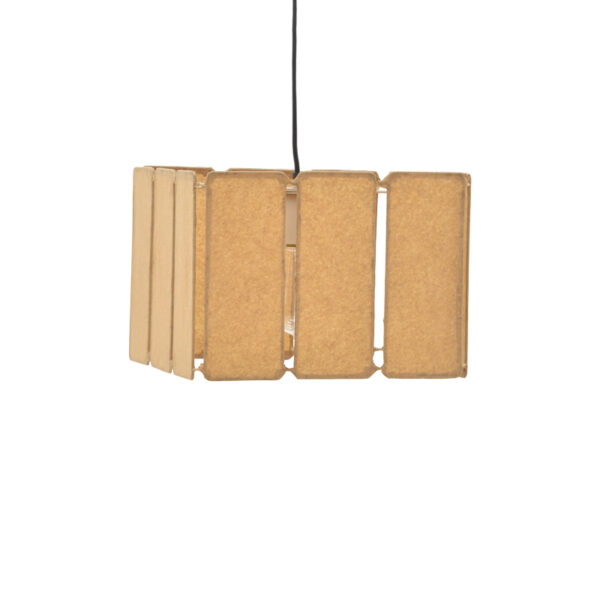 Φωτιστικό οροφής Boxfo Inart καφέ press papier-μέταλλο 32x32x123εκ - 317-000014