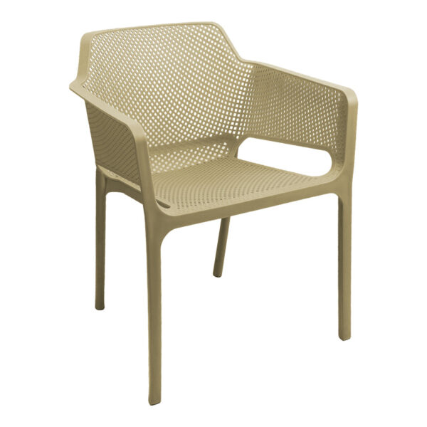 Πολυθρόνα Oviez pakoworld pp σε cappuccino απόχρωση 59x58x79εκ - 326-000028