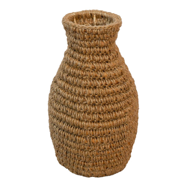 Βάζο Agelen Inart sisal σε φυσική απόχρωση Φ30x55εκ - 337-000044