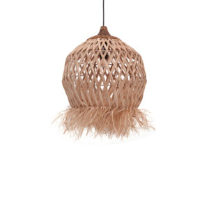 Φωτιστικό οροφής Marjione Inart sisal σε φυσικό χρώμα Φ45x55εκ - 339-000021