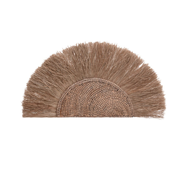 Διακοσμητικό τοίχου Nairone Inart seagrass-abaca σε φυσικό χρώμα 85x105x10εκ - 339-000041