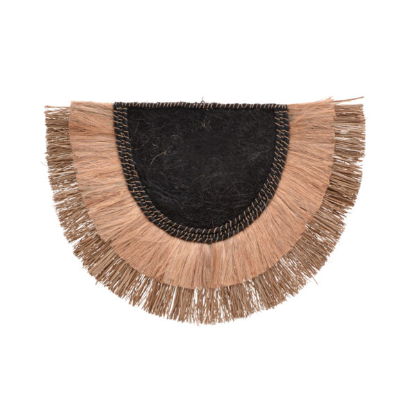 Διακοσμητικό τοίχου Pedrine Inart seagrass-abaca σε φυσικό χρώμα 85x60x6εκ - 339-000042