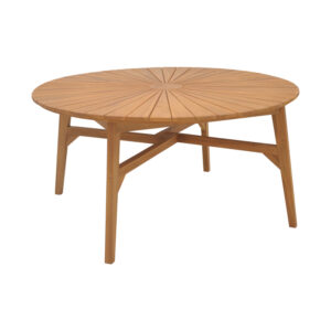 Τραπέζι Colen pakoworld teak ξύλο σε φυσική απόχρωση Φ150x75εκ - 340-000010