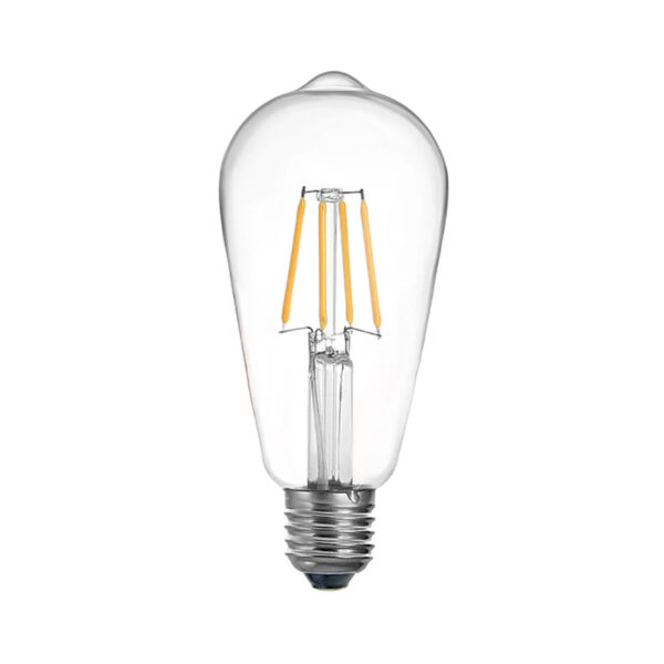 Λαμπτήρας LED ST64 Bulb pakoworld 4W 3000K E27 clear - 342-000077
