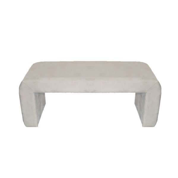 Σκαμπό Gagga Inart βελούδο σε μπεζ απόχρωση 110x40x45εκ - 353-000010
