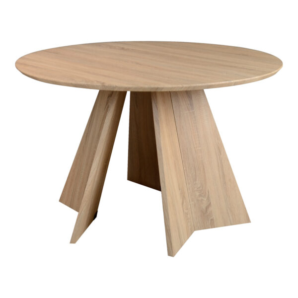Τραπέζι Bibble pakoworld MDF σε φυσική απόχρωση Φ120x76εκ - 357-000009